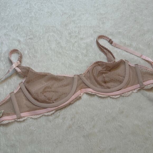 NEW Free People Soft Pink Lace Bra sz 34D - Picture 4 of 6